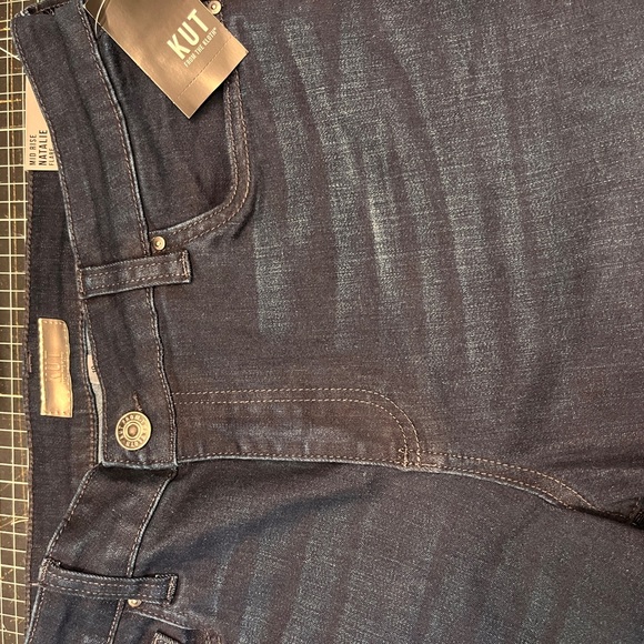 NWT Kut from the Kloth Dark Blue Flare Jeans 10 - Picture 9 of 14